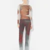 Le pantalon Red Blurry Roses