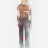 Le pantalon Red Blurry Roses