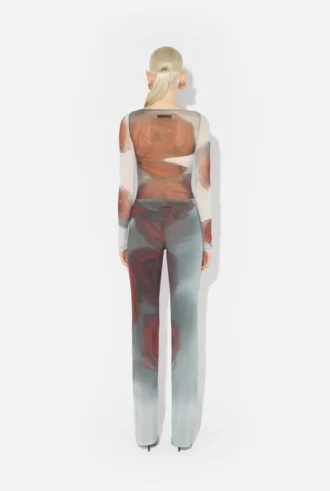 Le pantalon Red Blurry Roses