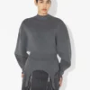 Le pull en maille point de riz