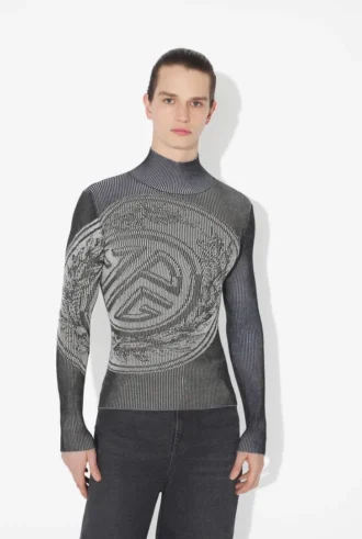 Le pull gris imprimé Laurel Le pull gris imprimé Laurel