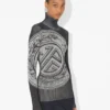 Le pull gris imprimé Laurel