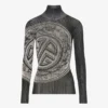 Le pull gris imprimé Laurel