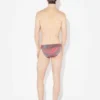 Le slip de bain à roses floues rouges