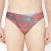 Le slip de bain à roses floues rouges