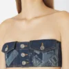 Le soutien-gorge en denim à effet trompe-l’œil Le soutien-gorge en denim à effet trompe-l’œil