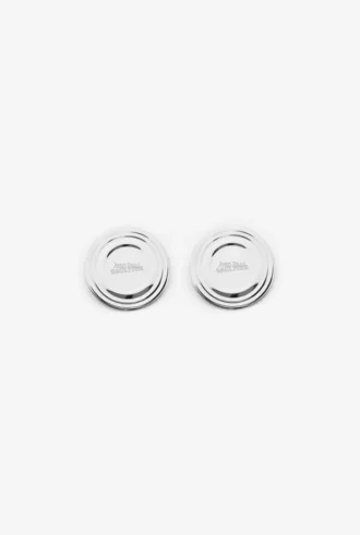 Les boucles d&rsquo;oreilles « Can » argentées