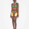 Réédition – la mini-jupe à pois marron