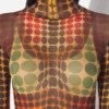 Réédition – la robe longue à pois marron