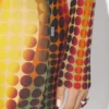 Réédition – la robe longue à pois marron