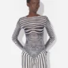 Réédition – le haut bleu marine Body Morph Réédition – le haut bleu marine Body Morph