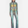 Réédition – le pantalon à imprimé pois bleus