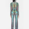 Réédition – le pantalon à imprimé pois bleus