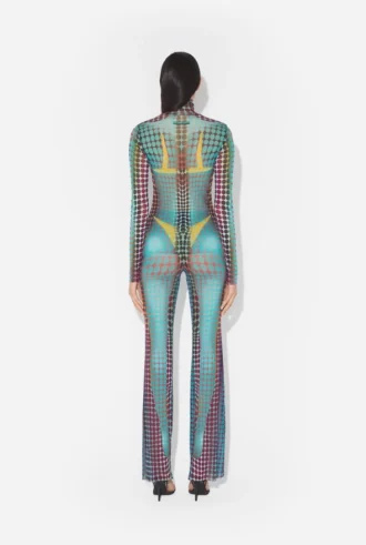 Réédition – le pantalon à imprimé pois bleus