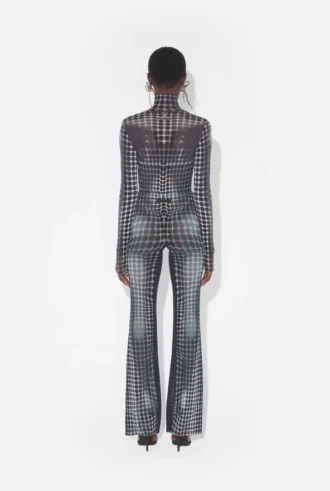 Réédition – le pantalon à pois noir et blanc