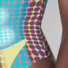 Réédition – Maillot de bain à pois bleus