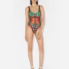 Réédition – Maillot de bain à pois marron