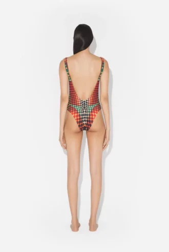 Réédition – Maillot de bain à pois marron