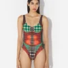 Réédition – Maillot de bain à pois marron