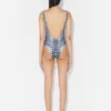 Réédition – Maillot de bain à pois noirs et blancs