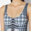 Réédition – Maillot de bain à pois noirs et blancs