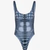 Réédition – Maillot de bain à pois noirs et blancs