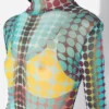 Réédition – Robe longue à pois bleus