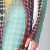 Réédition – Robe longue à pois bleus