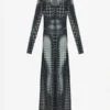 Réédition – Robe à pois noirs et blancs