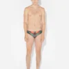 Réédition – Slip de bain à pois marron Réédition – Slip de bain à pois marron