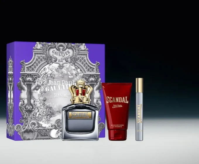 Scandal Pour Homme 100 ml, gel douche 75 ml et eau de toilette