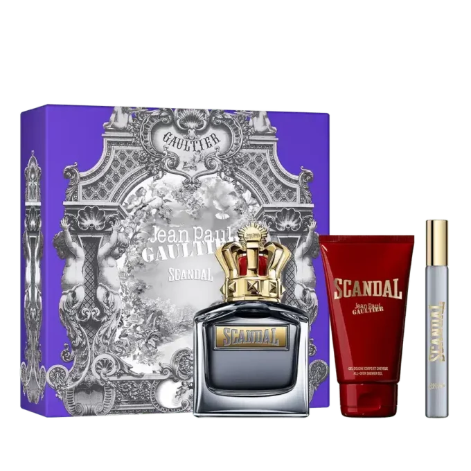 Scandal Pour Homme 100 ml, gel douche 75 ml et eau de toilette